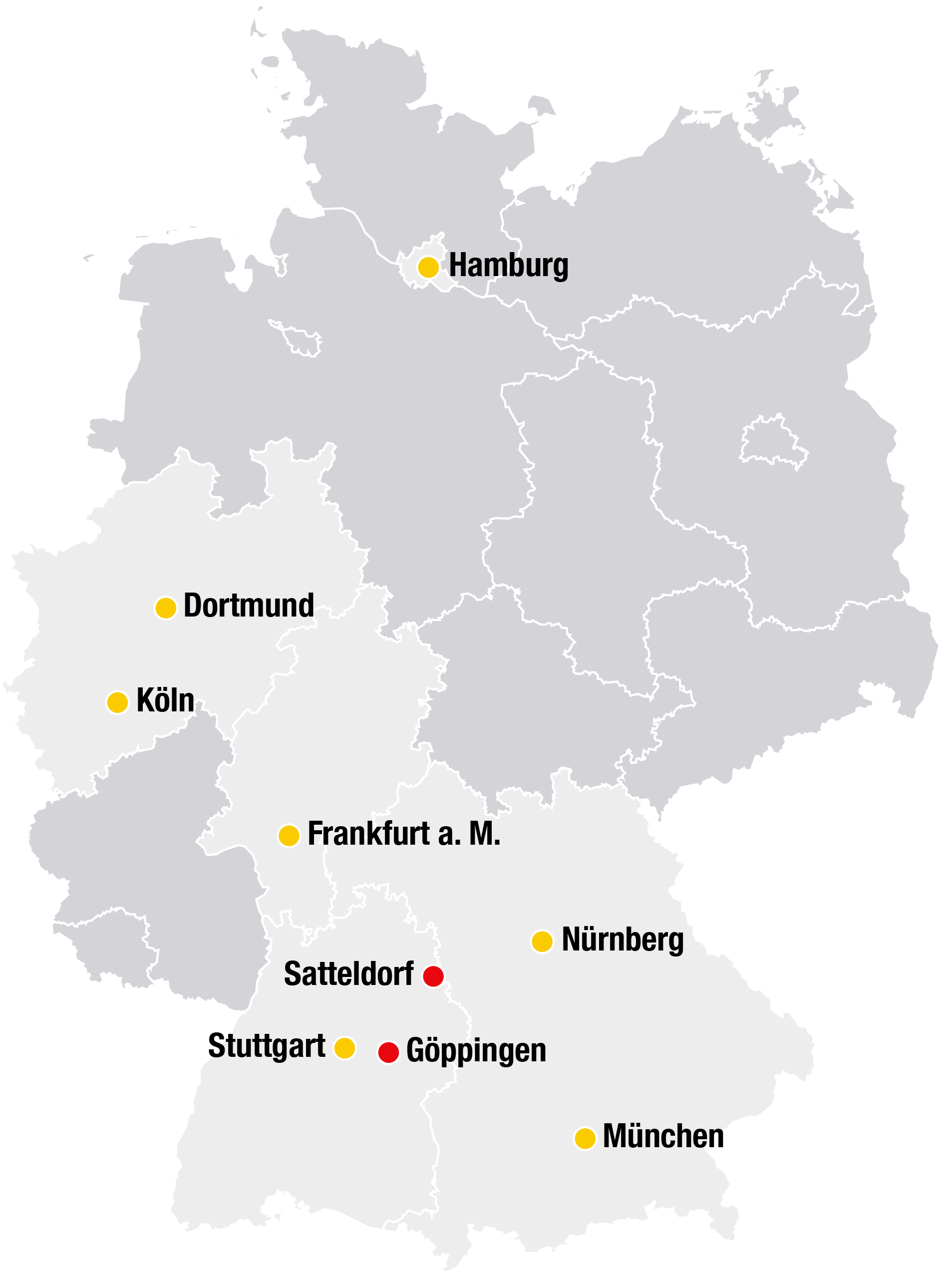 Standorte in Deutschland